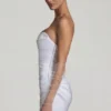 Tirza Minikleid mit gerafftem Korsett in Weiß Tirza Minikleid mit gerafftem Korsett in Weiß