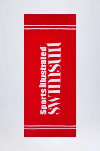 Toalla Logo Strandtuch in Fiery Red