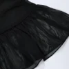 Tobago Minirock mit Metallverzierung und Rüschen in Schwarz Tobago Minirock mit Metallverzierung und Rüschen in Schwarz