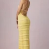 Tove Maxikleid mit Rüschen, rückenfreiem Ausschnitt und Neckholder in Zitronengelb Tove Maxikleid mit Rüschen, rückenfreiem Ausschnitt und Neckholder in Zitronengelb