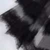 Trixie Schleier mit Spitzenbesatz in Schwarz
