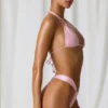 Tropics Triangel-Bikini-Oberteil mit doppelten Trägern in Zartrosa Tropics Triangel-Bikini-Oberteil mit doppelten Trägern in Zartrosa