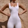 Unitard mit breiten Trägern in Grau Unitard mit breiten Trägern in Grau