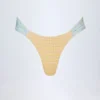 Valencia Cheeky Bikinihose in gelbem Gingham
