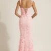 Vasanta – Korragekleid mit Applikationen und weichem U-Ausschnitt in Rosa Vasanta – Korragekleid mit Applikationen und weichem U-Ausschnitt in Rosa