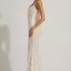 Vasanta Verziertes Applikations-Korsettkleid mit weichem U-Ausschnitt in Weiß Vasanta Verziertes Applikations-Korsettkleid mit weichem U-Ausschnitt in Weiß