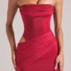 Veda Bandeau Bodycon-Minikleid in Kirschrot Veda Bandeau Bodycon-Minikleid in Kirschrot