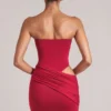 Veda Bandeau Bodycon-Minikleid in Kirschrot Veda Bandeau Bodycon-Minikleid in Kirschrot