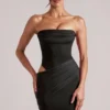 Veda Bandeau-Bodycon-Minikleid in Schwarz Veda Bandeau-Bodycon-Minikleid in Schwarz