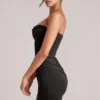 Veda Bandeau-Bodycon-Minikleid in Schwarz Veda Bandeau-Bodycon-Minikleid in Schwarz