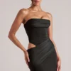 Veda Bandeau-Bodycon-Minikleid in Schwarz Veda Bandeau-Bodycon-Minikleid in Schwarz