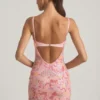 Velena verziertes, figurbetontes Minikleid in Rosa Velena verziertes, figurbetontes Minikleid in Rosa