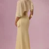 Velina Chiffon-Cape in Buttergelb Velina Chiffon-Cape in Buttergelb