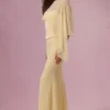 Velina Chiffon-Cape in Buttergelb Velina Chiffon-Cape in Buttergelb