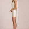 Venya Drapiertes Minikleid in Elfenbein Venya Drapiertes Minikleid in Elfenbein