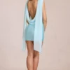 Venya Drapiertes Minikleid in zartem Aqua Venya Drapiertes Minikleid in zartem Aqua