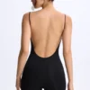Vera Modal-Unitard mit Herzausschnitt und tiefem Rückenausschnitt in Schwarz Vera Modal-Unitard mit Herzausschnitt und tiefem Rückenausschnitt in Schwarz