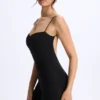 Vera Modal-Unitard mit Herzausschnitt und tiefem Rückenausschnitt in Schwarz Vera Modal-Unitard mit Herzausschnitt und tiefem Rückenausschnitt in Schwarz