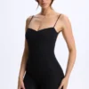 Vera Modal-Unitard mit Herzausschnitt und tiefem Rückenausschnitt in Schwarz Vera Modal-Unitard mit Herzausschnitt und tiefem Rückenausschnitt in Schwarz