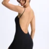 Vera Modal-Unitard mit Herzausschnitt und tiefem Rückenausschnitt in Schwarz Vera Modal-Unitard mit Herzausschnitt und tiefem Rückenausschnitt in Schwarz