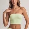 Verna Modal-Trägerloses Crop-Top in Salbeigrün Verna Modal-Trägerloses Crop-Top in Salbeigrün