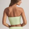 Verna Modal-Trägerloses Crop-Top in Salbeigrün Verna Modal-Trägerloses Crop-Top in Salbeigrün