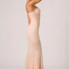 Vesna – Verziertes Fishtail-Kleid mit Herzausschnitt in Altrosa Vesna – Verziertes Fishtail-Kleid mit Herzausschnitt in Altrosa