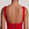 Violetta Minikleid mit Schnürung am Rücken in Rot Violetta Minikleid mit Schnürung am Rücken in Rot