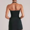 Vita Longline-Halteroberteil in Schwarz Vita Longline-Halteroberteil in Schwarz