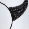 Vixena Devil Horns Stirnband in Schwarz