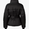 Wasserdichte Oversize-Skijacke mit Gürtel in Schwarz Wasserdichte Oversize-Skijacke mit Gürtel in Schwarz