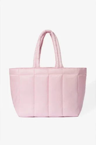Wasserdichte Puffer-Tragetasche in Powder Pink
