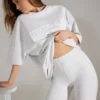 Weiche Biker-Shorts aus Baumwolle in Grau