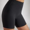 Weiche Biker-Shorts aus Baumwolle in Schwarz