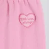 Weiche Jogginghose aus Baumwolljersey mit mittlerer Leibhöhe und weitem Bein in Babyrosa Weiche Jogginghose aus Baumwolljersey mit mittlerer Leibhöhe und weitem Bein in Babyrosa