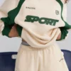 Weiche Mini-Shorts aus Baumwolljersey mit Gummizug in Marmor Weiche Mini-Shorts aus Baumwolljersey mit Gummizug in Marmor