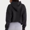 Weicher Oversize-Hoodie aus Baumwollfleece in Schwarz Weicher Oversize-Hoodie aus Baumwollfleece in Schwarz
