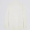 Weicher Oversize-Pullover aus Strick in Elfenbein Weicher Oversize-Pullover aus Strick in Elfenbein