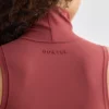 Weiches, aktives Tanktop mit Rollkragen in Rostrot
