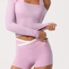 Weiches Jersey-Oberteil mit schulterfreiem Ausschnitt in Sweet Pink Weiches Jersey-Oberteil mit schulterfreiem Ausschnitt in Sweet Pink