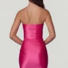 Yesenia Bandeau-Minikleid mit Rüschen in Pink Yesenia Bandeau-Minikleid mit Rüschen in Pink