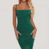 You’re My Type – Midi-Kleid mit Cowl-Ausschnitt und Rüschen in Grün You’re My Type – Midi-Kleid mit Cowl-Ausschnitt und Rüschen in Grün