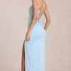 Zalia Spitzenkorsett-Maxikleid in Puderblau Zalia Spitzenkorsett-Maxikleid in Puderblau