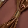 Zarza Panelled Cut-out Badeanzug in Bronze Gold