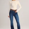 Ziva Modal-Bodys mit Rundhalsausschnitt und langen Ärmeln in Creme Ziva Modal-Bodys mit Rundhalsausschnitt und langen Ärmeln in Creme