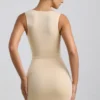 Zivanka Slinky Jersey Cut-Out Rüschen-Minikleid in Buttercream Zivanka Slinky Jersey Cut-Out Rüschen-Minikleid in Buttercream