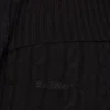 Zopfmuster-Hose mit Umschlag und ausgestelltem Bein in Schwarz Zopfmuster-Hose mit Umschlag und ausgestelltem Bein in Schwarz
