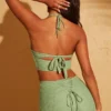 Zuni Petite-Hose mit Schnürung am Rücken in Grün