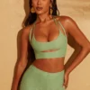 Zuni Petite-Hose mit Schnürung am Rücken in Grün