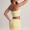 Zuri Modal-Minirock mit mittlerer Leibhöhe und A-Linien-Schnitt in Lemon Sherbet Zuri Modal-Minirock mit mittlerer Leibhöhe und A-Linien-Schnitt in Lemon Sherbet
